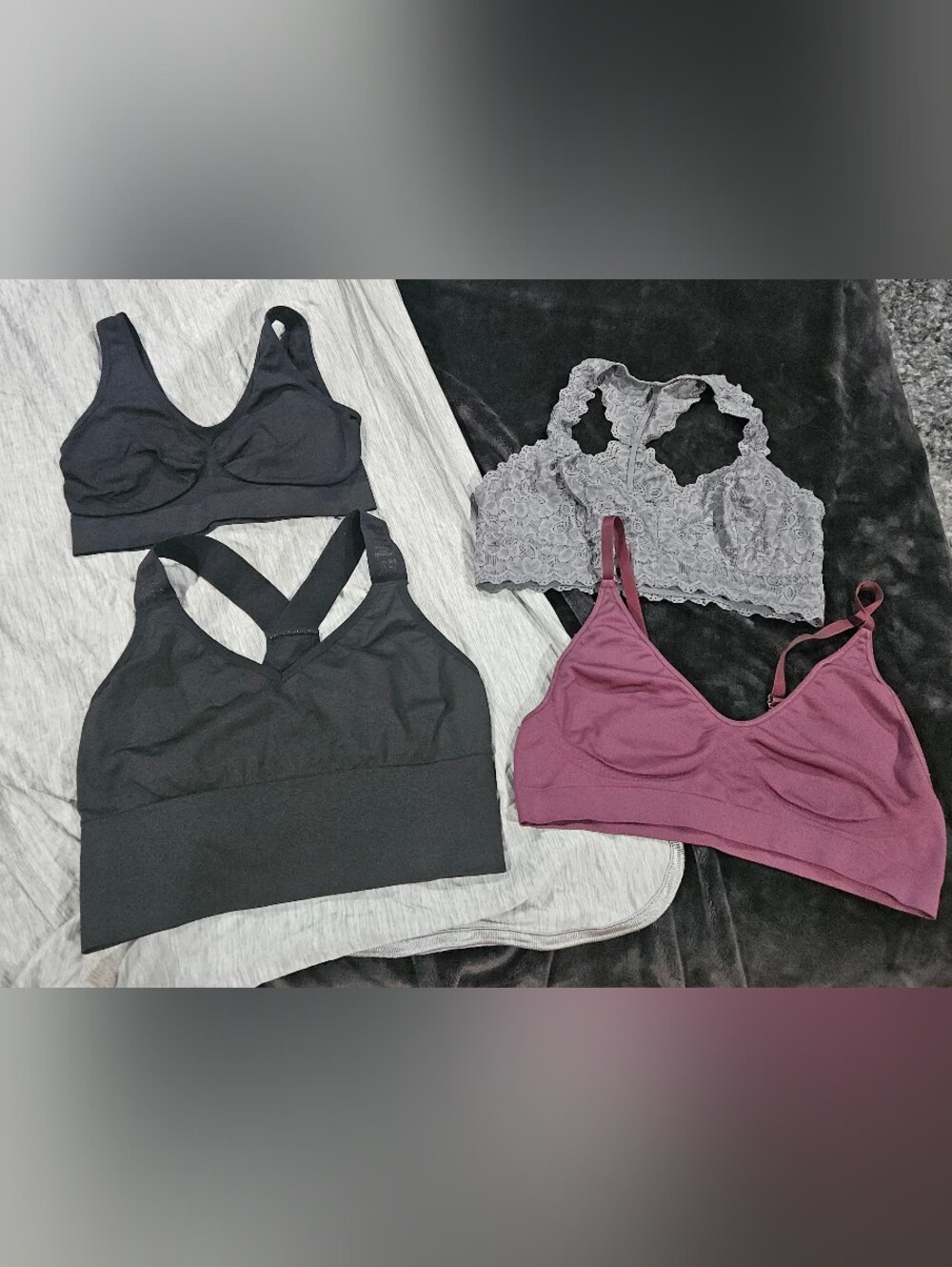 Set of 4 Bralettes/Bras